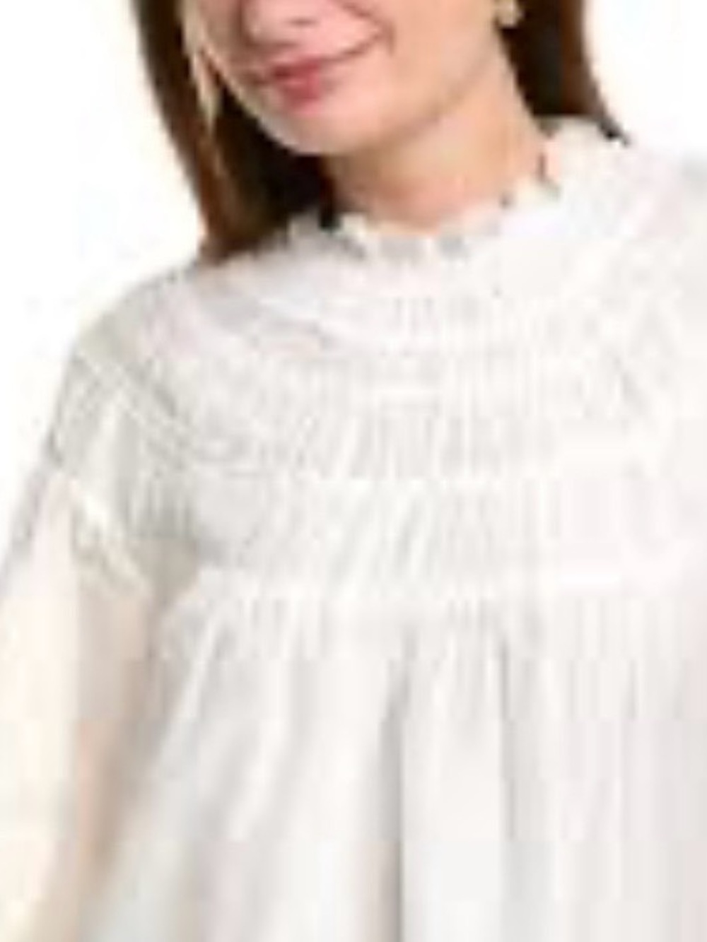 Rebecca Taylor Shirt Sz 00 White Fairycore Silk Blend Blouse Prairie Victorian